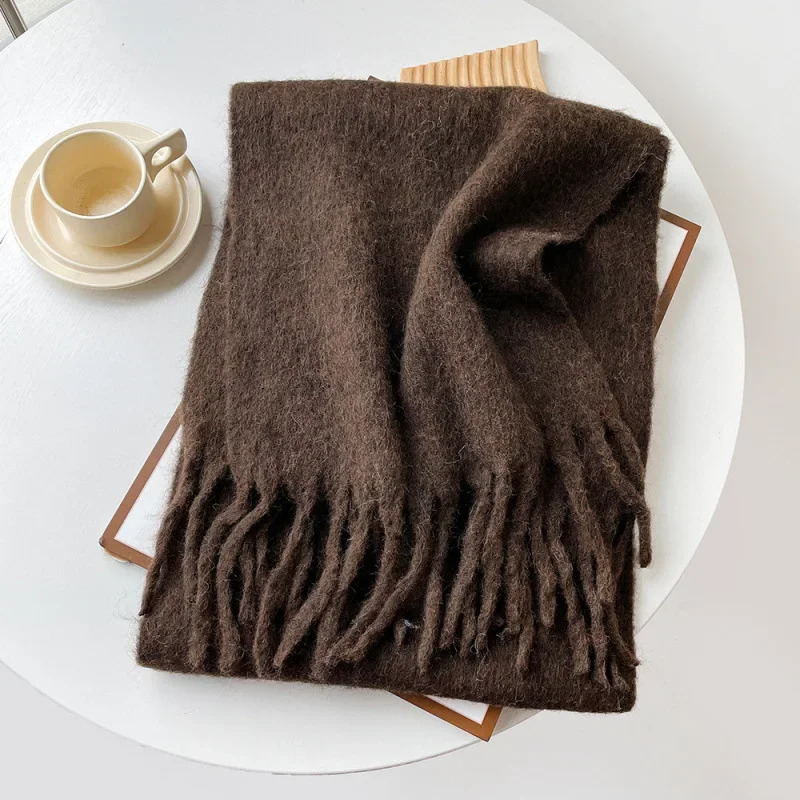 Muffler Men Wool - Sciarpa Lady Autunno Inverno Solido Semplice