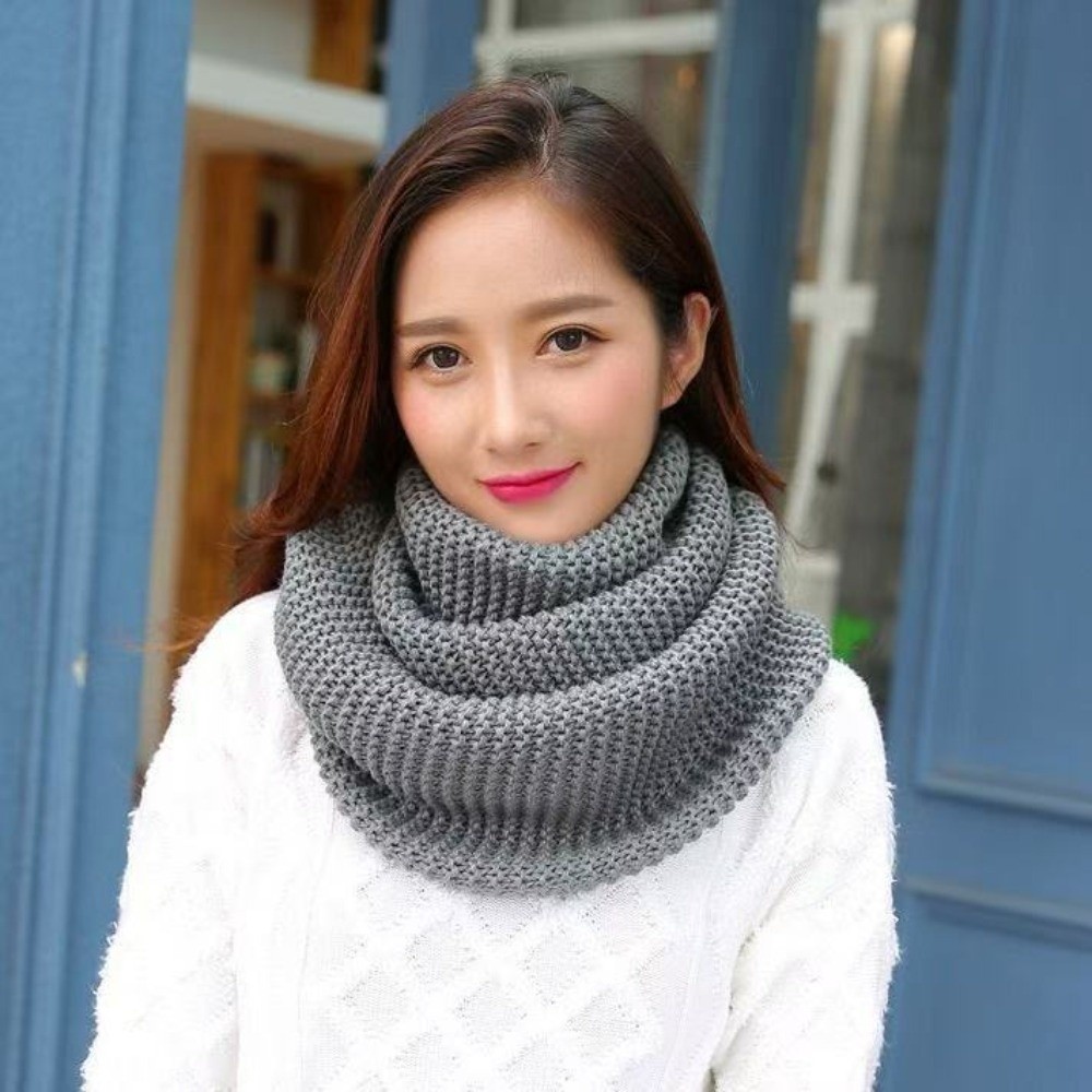 Infinity Scarf Knit - Sciarpa a Collo Alto a Tinta