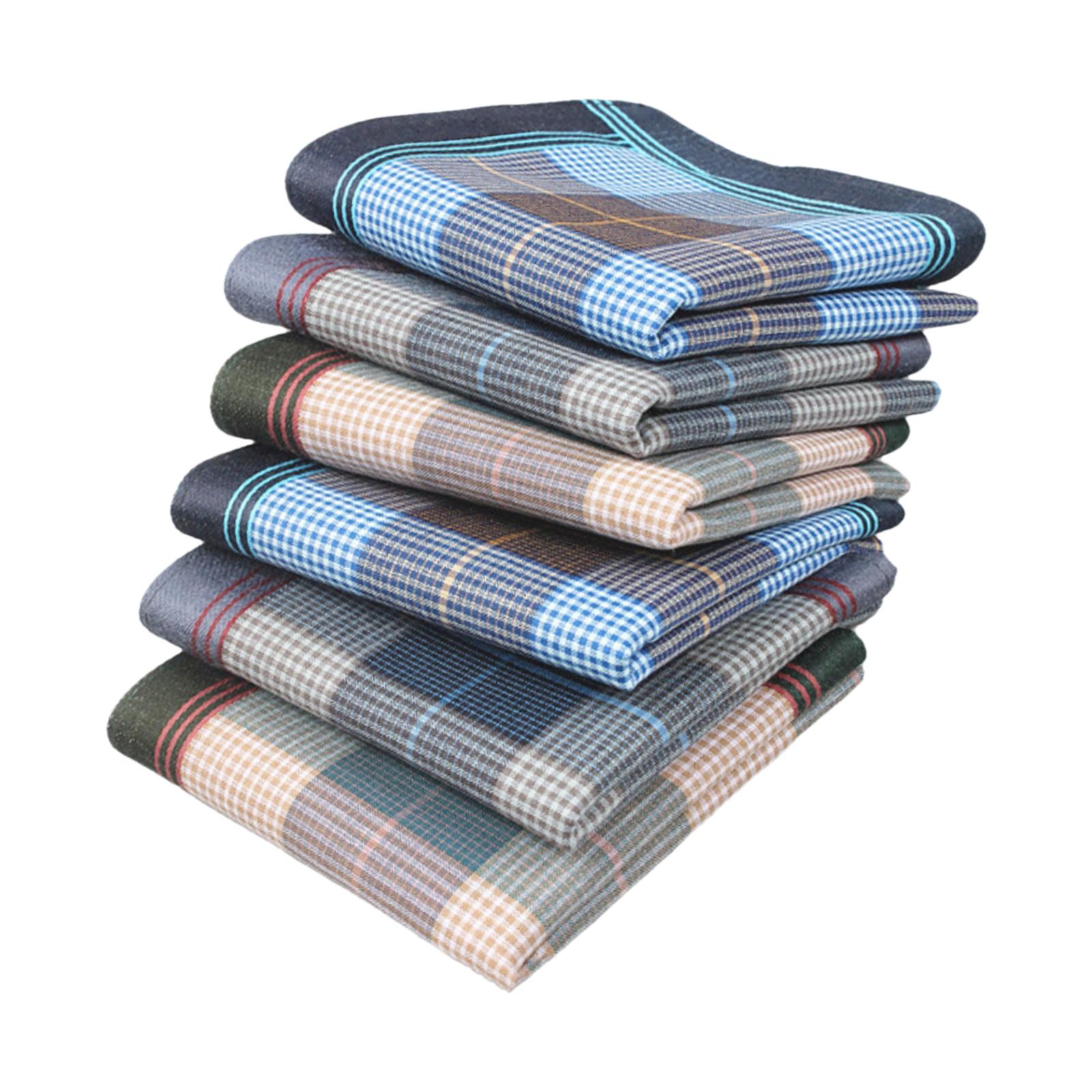 Set Regalo di 6 Fazzoletti Uni - Handkerchief Cotton Men recensione e prezzo