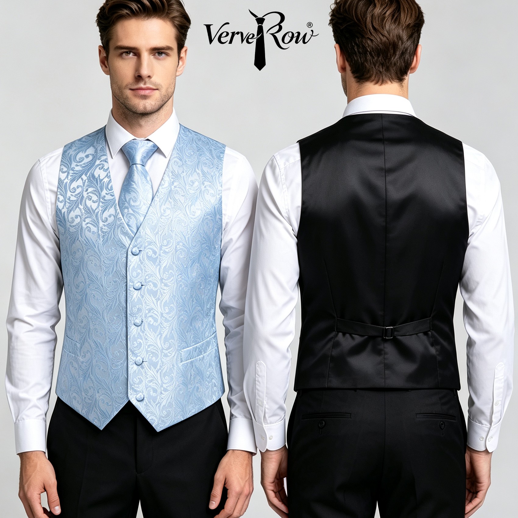 Set 3 Pezzi Gilet Jacquard Azz - Pocket Square Set recensione e prezzo