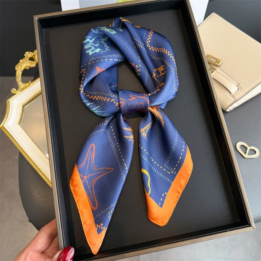 Foulard Quadrato in Seta Blu S - Bandana Cotton recensione e prezzo