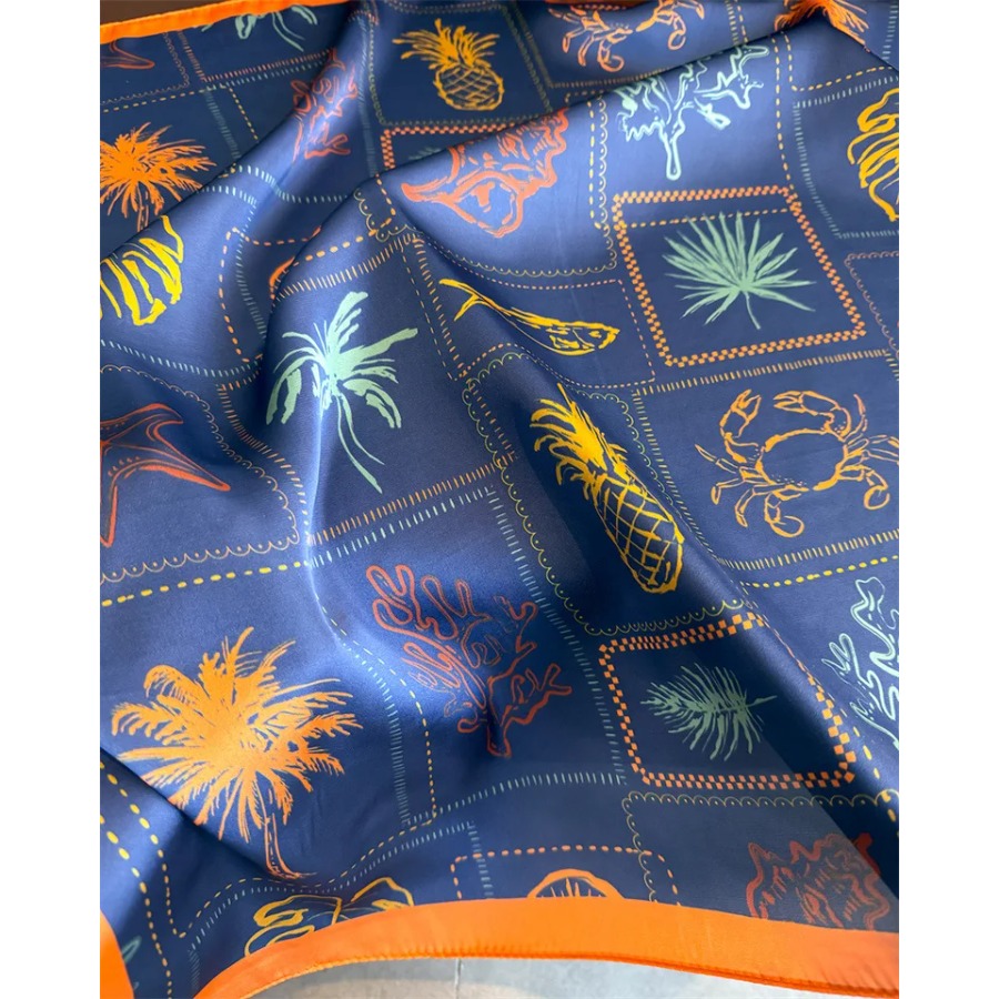 Foulard Quadrato in Seta Blu S - Bandana Cotton recensione e prezzo